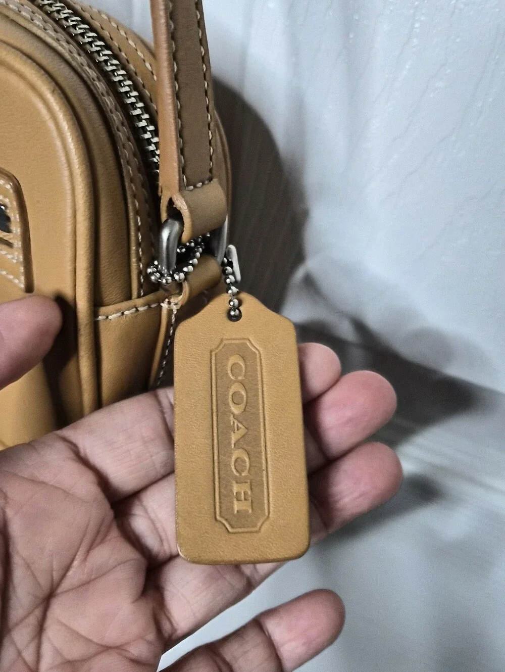 Coach Legacy West Tan Leather Camera Crossbody Bag,  Glove-Tanned, Style‎ 9589
